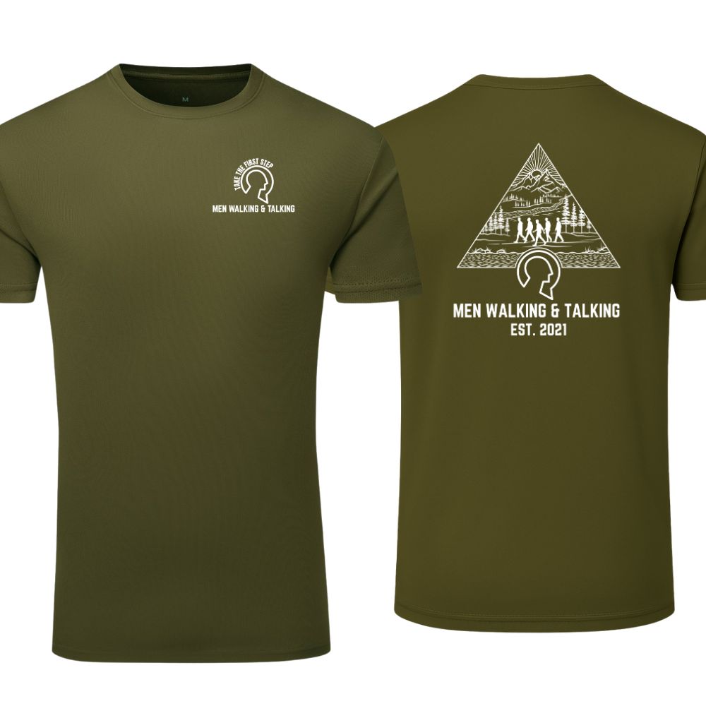 Men Walking & Talking Performance T-Shirt – Take the First Step