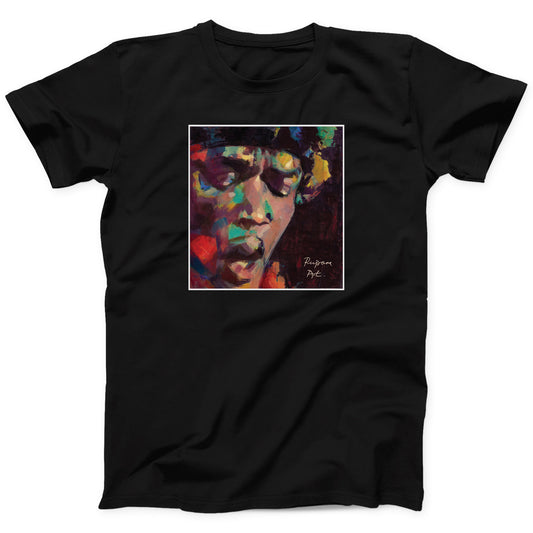 Jimi Hendrix - close-up of Jimi in mid solo