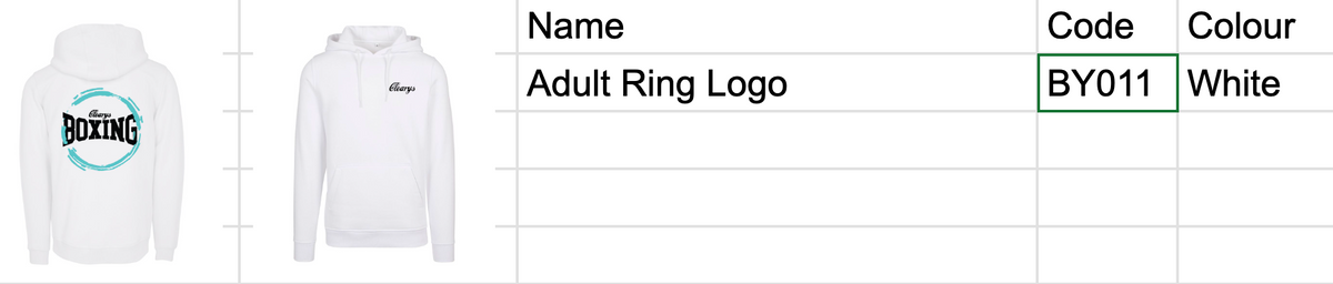 Adult Ring Logo Hoodie (unisex) - BY011