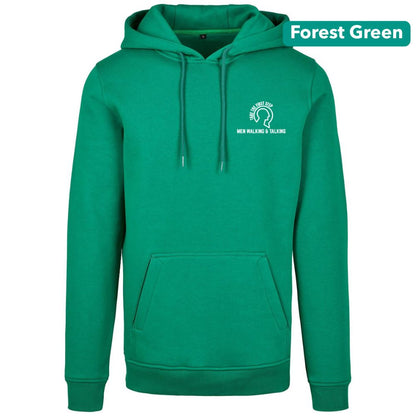 Title: Men Walking & Talking Premium Heavy Hoodie – Take the First Step