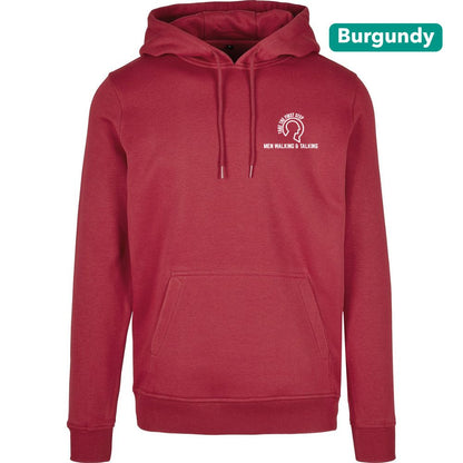 Title: Men Walking & Talking Premium Heavy Hoodie – Take the First Step