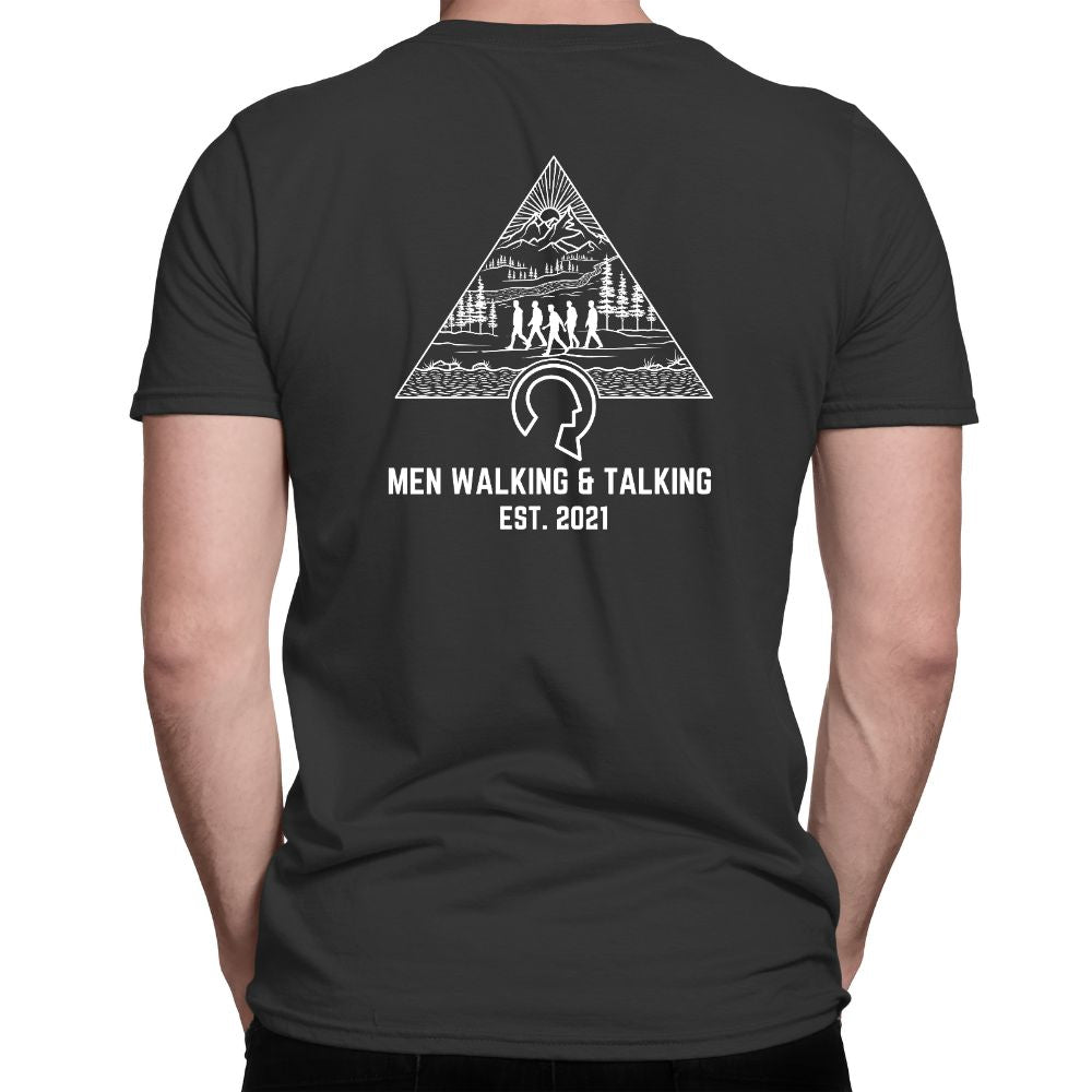 Take the First Step – Men Walking & Talking COTTON T-shirt