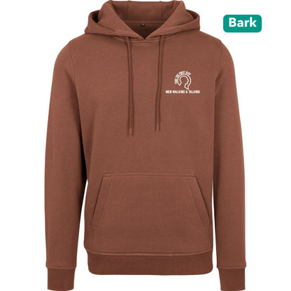 Title: Men Walking & Talking Premium Heavy Hoodie – Take the First Step