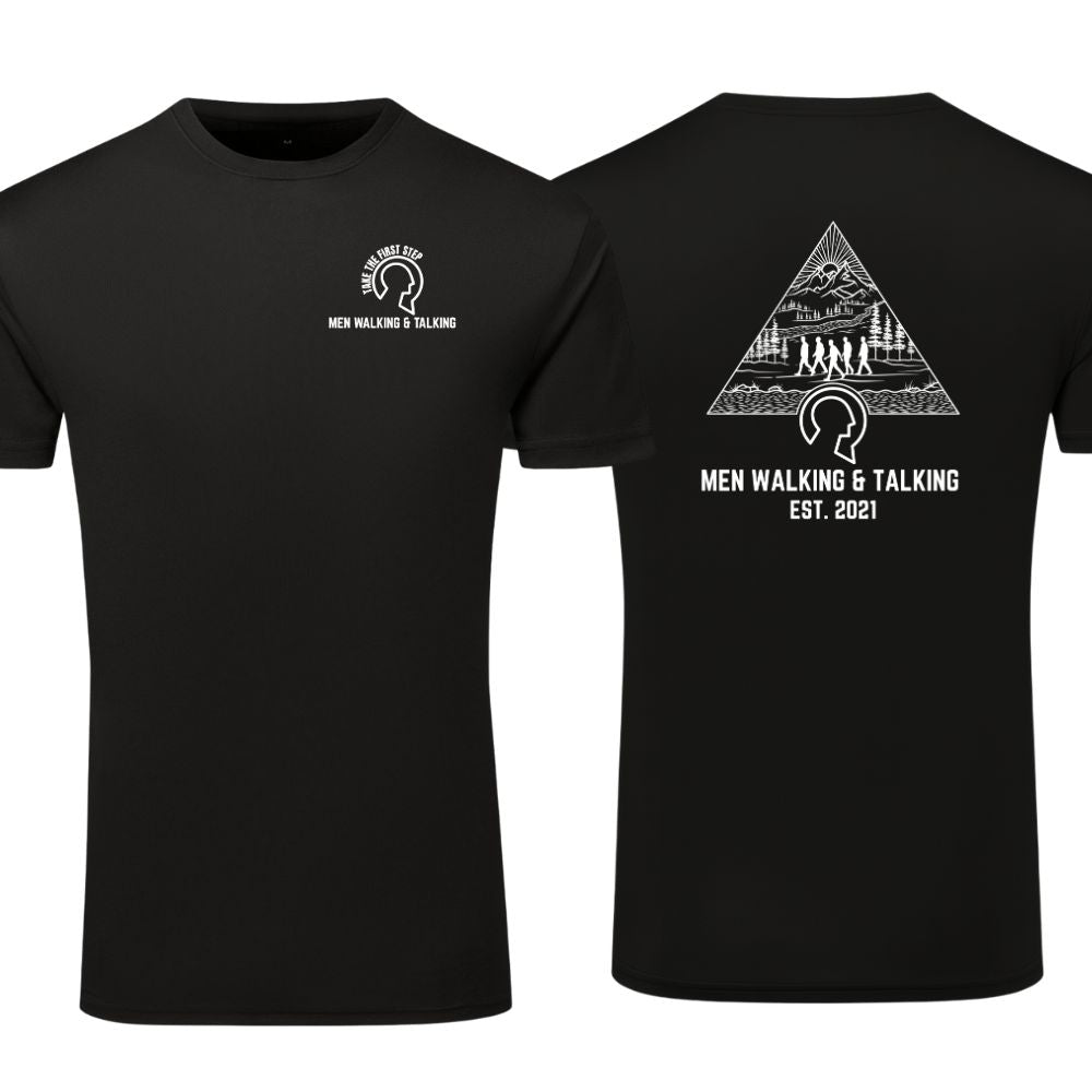 Men Walking & Talking Performance T-Shirt – Take the First Step