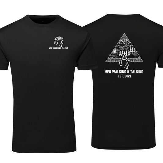 Men Walking & Talking Performance T-Shirt – Take the First Step