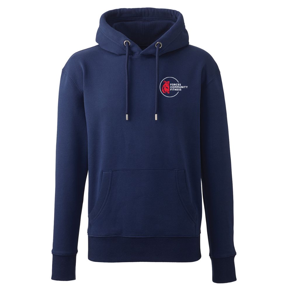 Forces Luxury Heavyweight Organic Cotton Hoodie Oxford Navy (AM001)