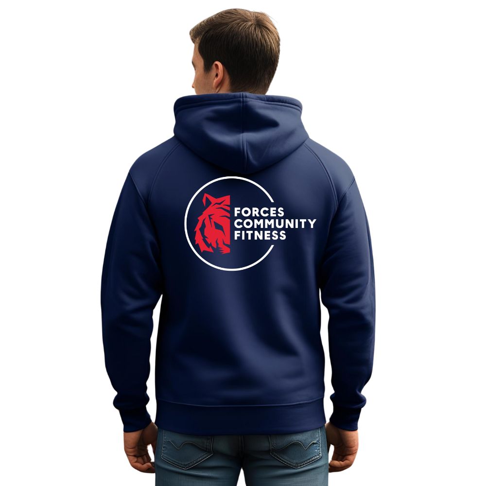 Forces Luxury Heavyweight Organic Cotton Hoodie Oxford Navy (AM001)
