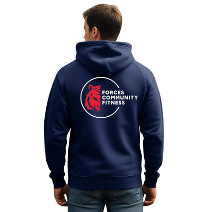 Forces Luxury Heavyweight Organic Cotton Hoodie Oxford Navy (AM001)