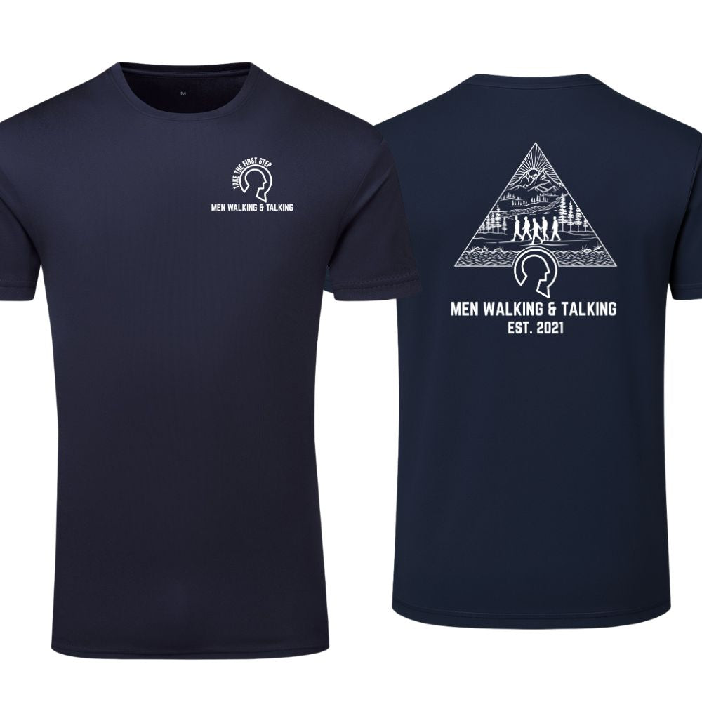 Men Walking & Talking Performance T-Shirt – Take the First Step