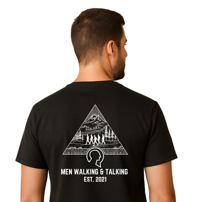 Take the First Step – Men Walking & Talking COTTON T-shirt