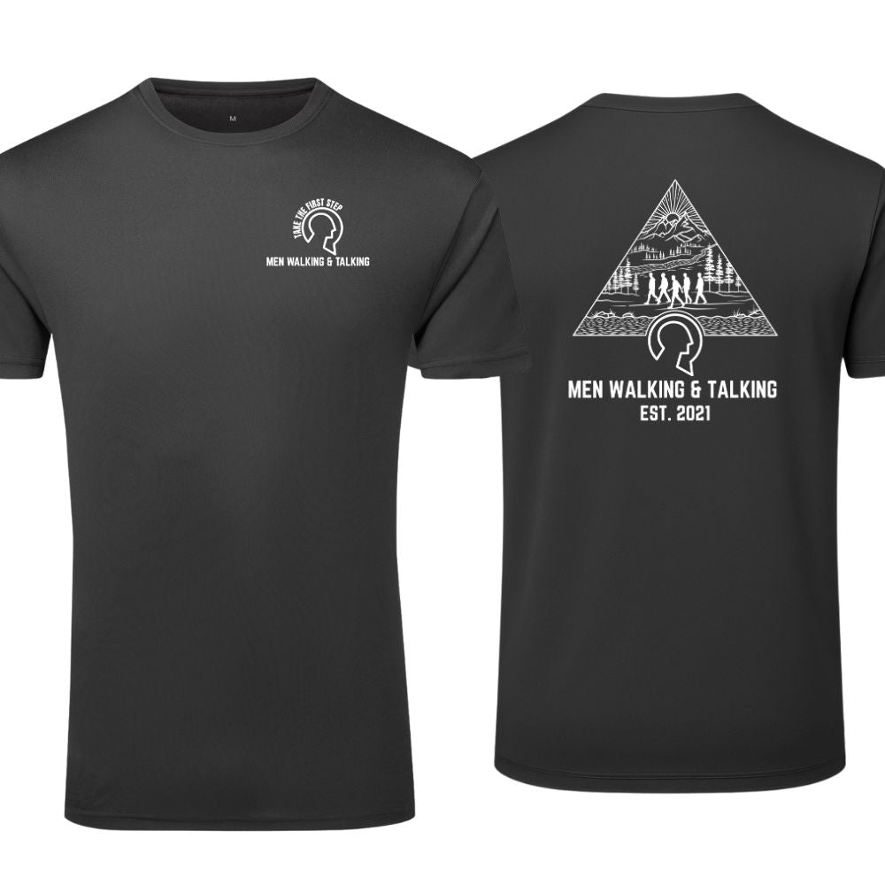 Men Walking & Talking Performance T-Shirt – Take the First Step