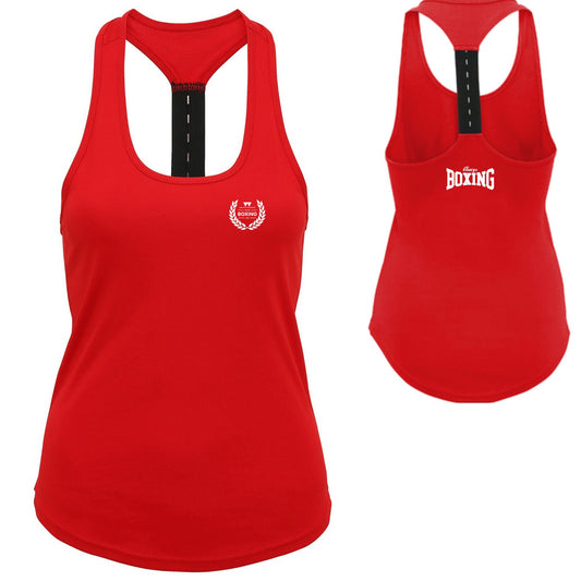 Warwick Uni Amateur Boxing Club – Women's Strap Back Vest (TR027)