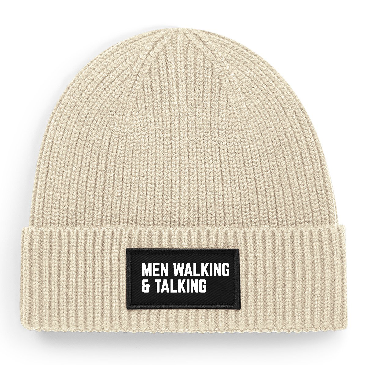 Title: Men Walking & Talking Beanie