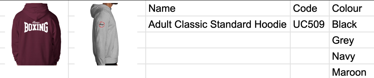 Adult Classic Hoodie (unisex) - UC509