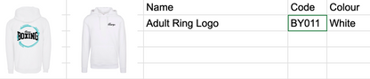 Adult Ring Logo Hoodie (unisex) - BY011