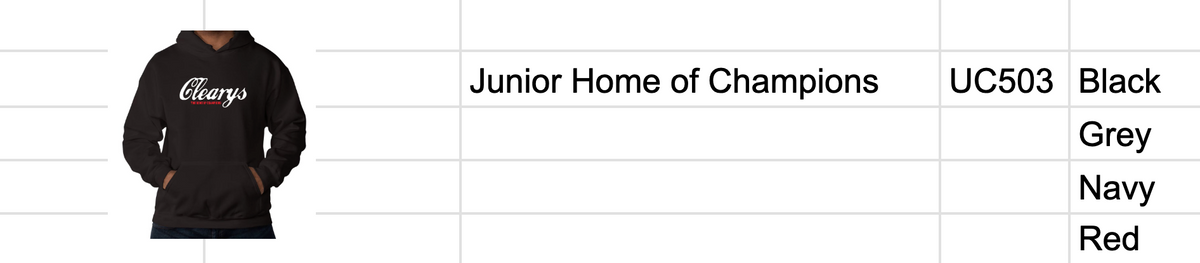 Junior Home of Champions Hoodie (unisex) - UC503