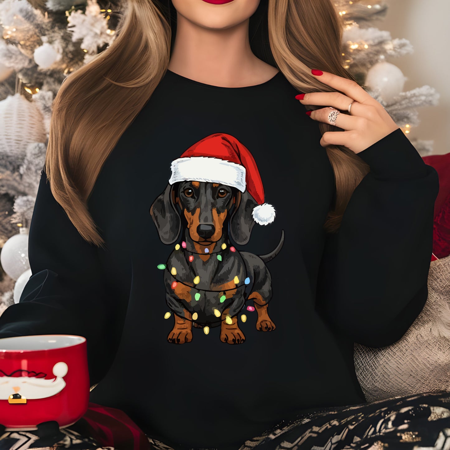 Christmas Sausage Dog Jumper